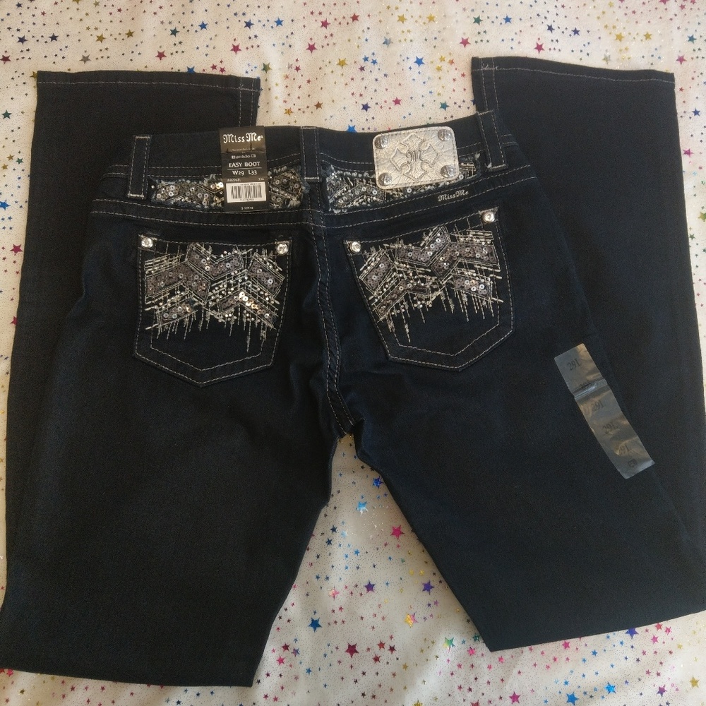 Miss Me Dark Wash Jeans, Easy Boot 29/33 NWT